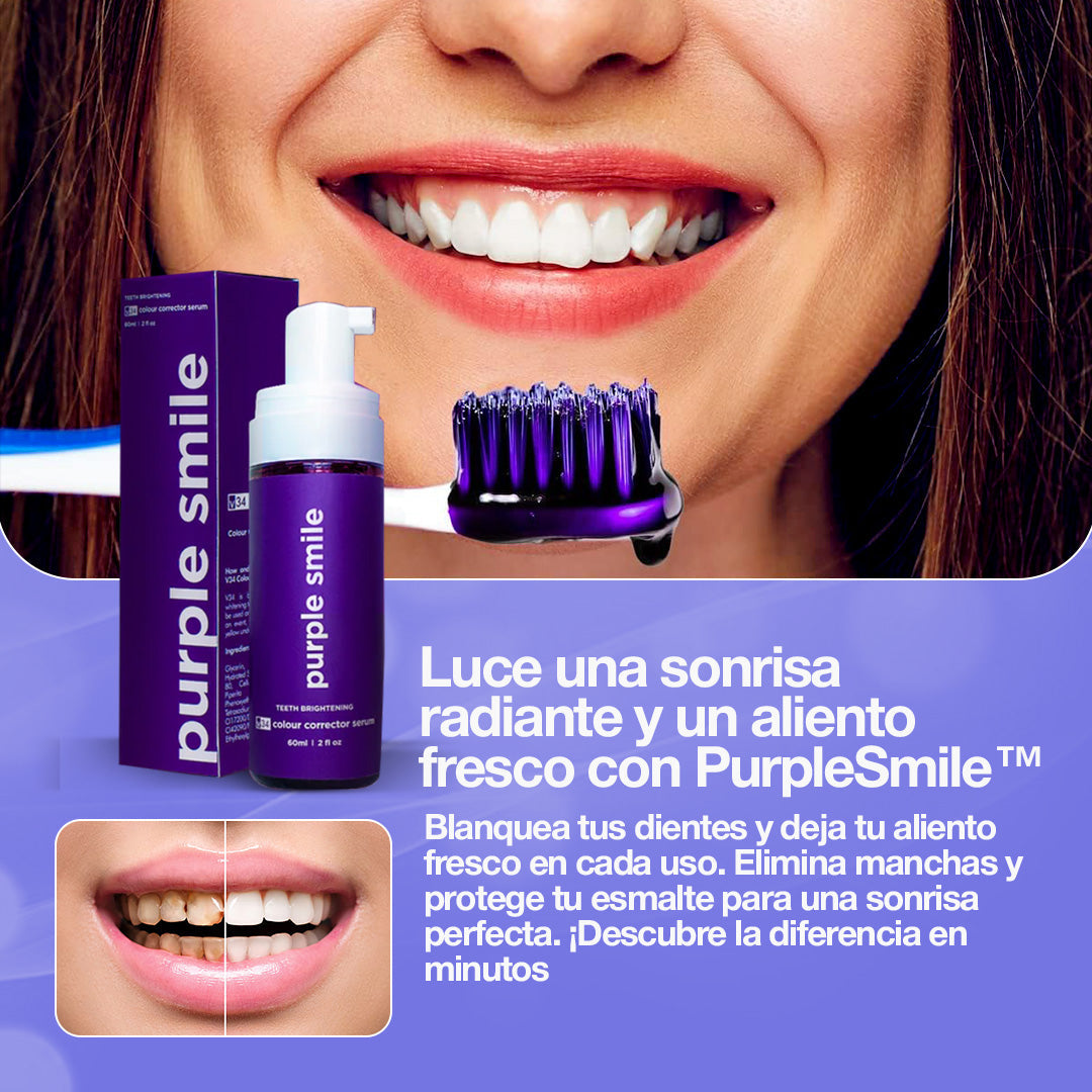 PurpleSmile™ | Di adiós a años de manchas y mal aliento