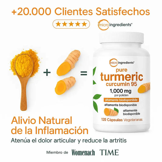 El Antiinflamatorio Natural Más Potente – Cúrcuma 95%